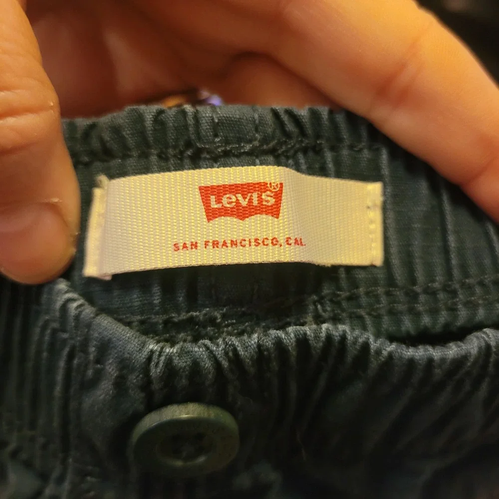 Levi Strauss Co Boys Cargo Shorts Blue Youth 6 Elastic Waist Kid Children Sunmer